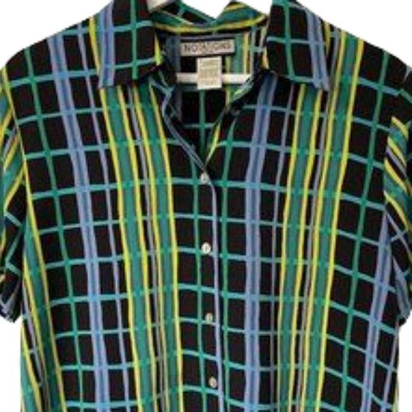 Notations Striped Short Sleeve Shirt - Picture 3 of 3